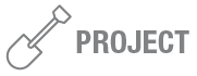 Logo for a project, featuring a stylized text with a graphic element resembling a light bulb.