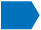 Blue right-facing arrow on a white background.