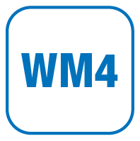 Blue circular logo with the text 'M4' in the center.