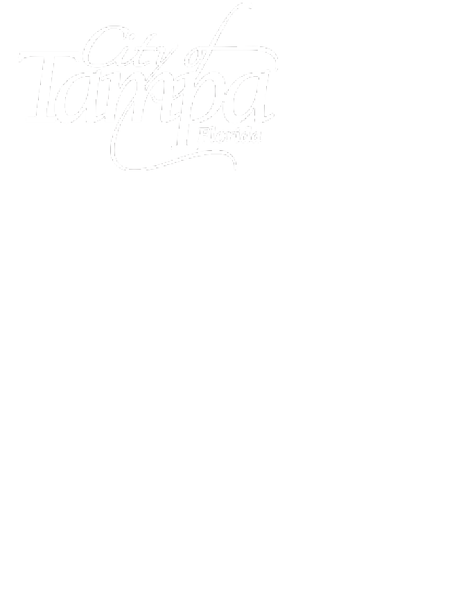 Logo of the City of Tampa, Florida, featuring stylized text in a decorative font.