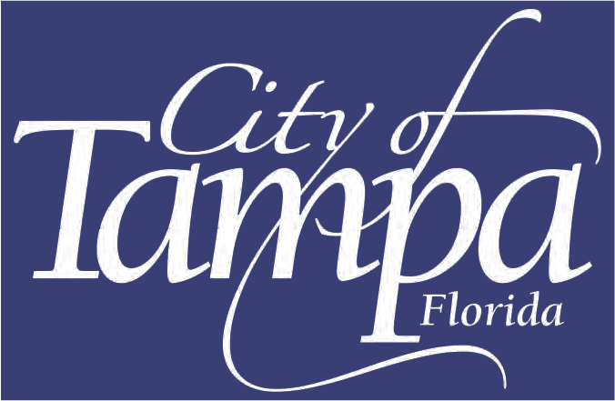 Logo of the City of Tampa, Florida, featuring the words 'City of Tampa' in elegant script.
