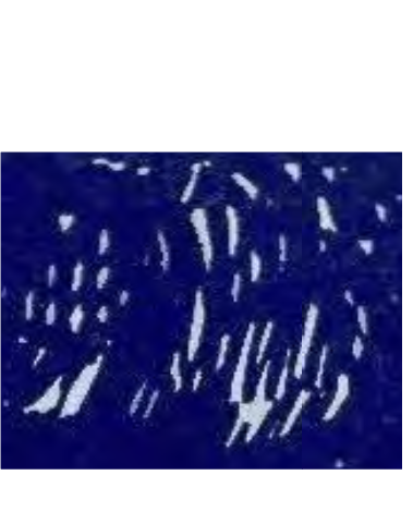 Abstract blue and white texture resembling streaks or waves.