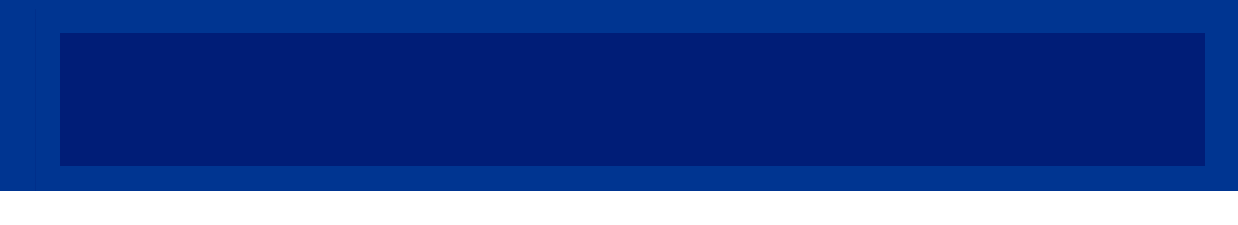 A dark blue rectangular shape on a lighter blue gradient background.