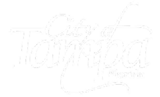 Text logo featuring 'City of Tampa, Florida' in stylized script.