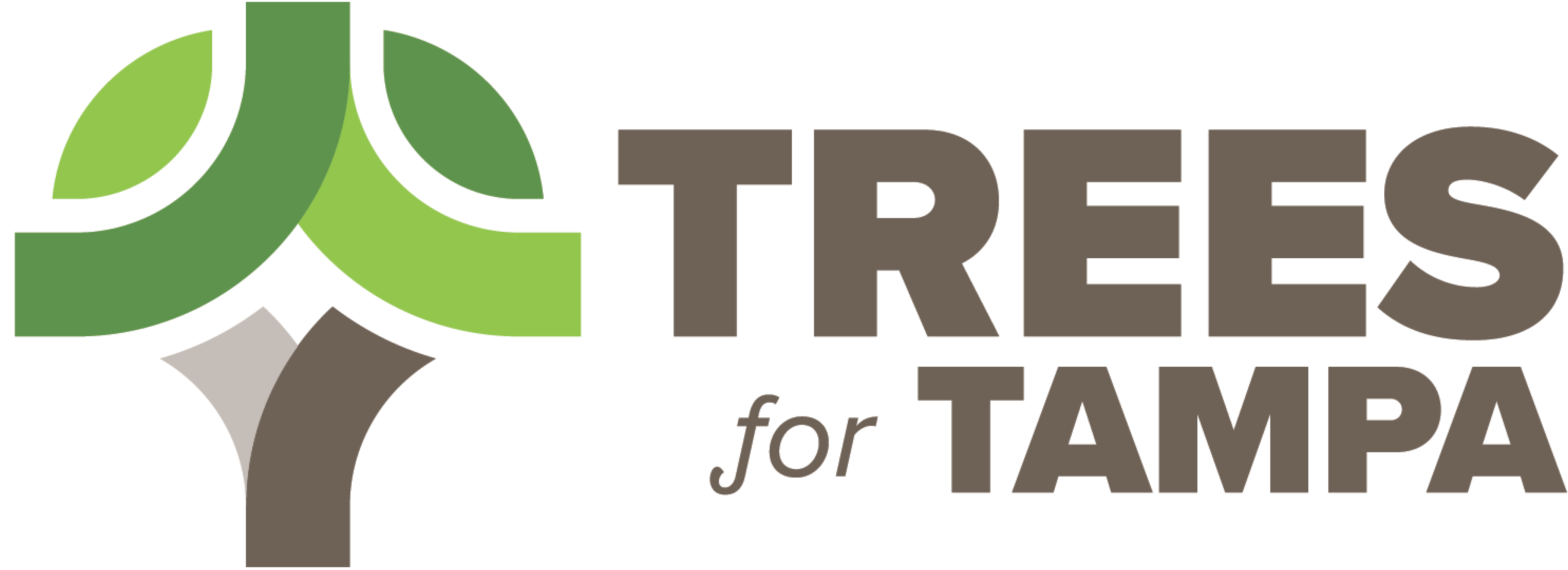 Logo for Trees for Tampa featuring a stylized tree design in green and brown colors.
