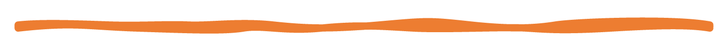 A wavy orange line on a white background, creating a simple and clean visual element.