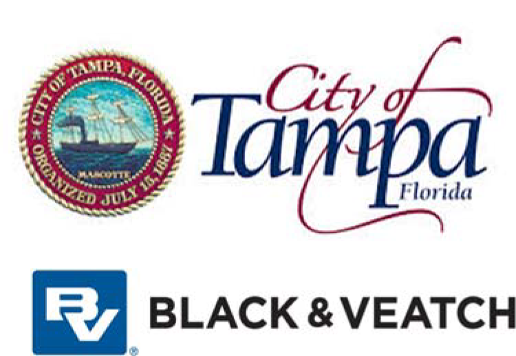 City of Tampa seal and logo alongside the Black & Veatch logo.