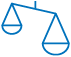 Illustration of a balance scale, symbolizing justice and equality.