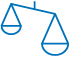 An illustration of a balance scale, symbolizing justice and equality.
