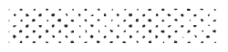 A pattern of small black dots arranged in a grid format on a white background.