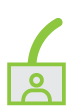 A green stylized leaf design on a white background, resembling a logo or abstract icon.