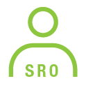 Simple user icon in green, featuring a circular design with a placeholder for a person.