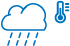 Illustration of a user interface with icons representing settings, notifications, and additional options in a minimalist blue design.