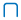Blue arch shape with rounded edges, resembling a stylized U or container.