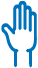A blue graphic illustration of a hand giving a thumbs-up gesture.