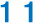 The number 11 displayed in blue on a white background.