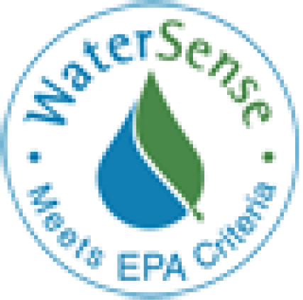 WaterSense logo indicating products that meet EPA criteria for water efficiency.