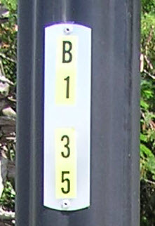 City of Tampa Street Light Pole Number